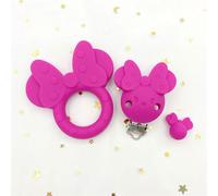Attache-Sucette En Silicone Pour Bébé,Combinaison D'ours Bricolage,Collier Molaire Tewindsor,Perles,Outil De Soin,Cadeau,Coeur Rond,Accessoires,3 Pièces - Type 3pcs #R