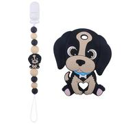 Attache-Sucette En Silicone Pour Bébé,Perles En Forme De Chien,Cadeau Pour - Type Leash And Teether 8