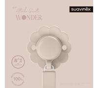 Suavinex Attache-tétine Wonder Clip Mauve Chalk 1 pièce