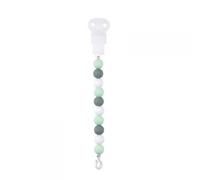 Attache Sucette Silicone Vert Et Blanc - Nattou
