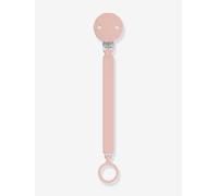 Suavinex Attache tétine silicone pour sucette Wonder, ruban plat souple, +0 mois, Pale Mauve