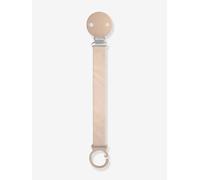Suavinex - Attache-sucette Wonder - Clip et plaque en silicone - Pour sucettes avec anneau - Beige