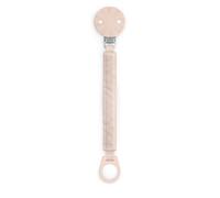 Suavinex Attache-sucette Wonderland, clip et plaque en silicone, +0 mois, Rose
