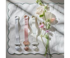 Attache sucette Wood Blushing Pink