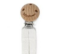 Attache sucette Wood Lullaby White