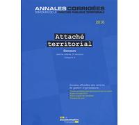 Attaché territorial 2016-concours externe,interne,3e concours-categorie a