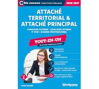 Attaché territorial - Attaché principal (Catégorie A - Concours 2026-2027): Concours externe - Concours interne - 3e voie - Examen professionnel