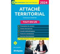 Attaché territorial - Concours externe Tout-en-un - Marc Dalens - Studyrama Eds - broché - Scolaire / Universitaire