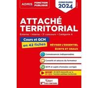 Attaché Territorial Externe, Interne, 3e Concours, Catégorie A - Cours Et Qcm En 42 Fiches - Edition 2024