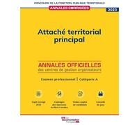Attaché territorial principal 2023: Examen professionnel. Catégorie A