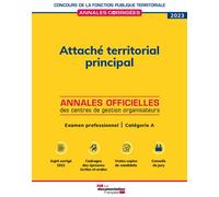 Attaché territorial principal 2023: Examen professionnel. Catégorie A
