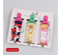 Attache-Tétine Anti-Perte Pour Bébé,1/3 Pièces,Motif Dessin Jo,Clip De Sucette,Supports Pour Bébés,Jouet Tewindsor,Cadeaux À Mâcher - Type A14