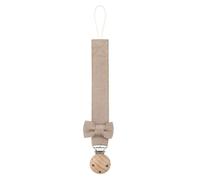 Attache-Tétine Avec Clip En Bois Et Noeud Coloré,Support De Jouet De Dentition Essentiel #B