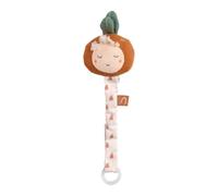 Attache-tétine bébé en coton - botanica orange/beige TU