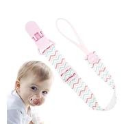 Attache-tétine bébé - Lanière universelle anneau dentition | Attache anti-chute anneaux dentition silicone, cordon tressé pour tétine, garçons et filles, porte poussette, cadeau naissance