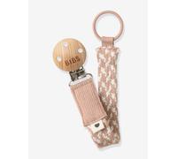 BIBS Attache-tétine Paci Braid en coton biologique tressée Taille unique 0-36 mois Blush/Ivory