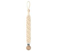 Attache-Tétine En Bois De Hêtre Pour Bébé,Crochet Vintage,Anti-Chute,Chaîne De Tétine,Clip De Sucette En Coton Tissé #D