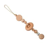 Attache-Tétine En Bois Fait À La Main Pour Bébé, Perles, Chaîne De Sucette, Diy, Porte-Mamelon Factice Pour Bébé, Jouets De Dentition À Mâcher