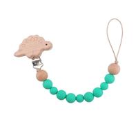 Attache-Tétine En Bois Pour Bébé,Jouet De Dentition Anti-Perte,Ensemble De Bracelets De Dentition,Perles De Silicone,Étoile De Dessin,Nuage,Chat,1-2 Pièces - Type No.11