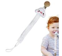 Attache tétine en corde mignonne pour bavoirs | Sangle de support réutilisable pour garder les sucettes, les jouets de dentition, les bavoirs ou les couvertures de bébé en place lors de vos voyages en