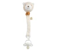 Attache -tétine en coton bio et bouclette - petit soleil beige TU