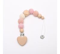 Attache-Tétine En Crochet En Forme De Lapin Pour Bébé,Sucettes De Dessin Pour,Support Pour Bébé,Accessoire Pour,Cadeaux Pour Bébé - Type Pink