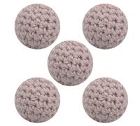 Attache-Tétine En Laine Crocheté À La Main,5 Pièces/Paquet,Perles En Laine,Dessin Animal,Diy,Attache-Sucette Chaîne,Accessoires Bébé,Jouets De Décoration De Sucette - Type 309-16mm Round Bead