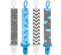 Attaché Tétine Pour Bébé,4 Pcs Attache Sucette Porte Tetine Bebe Chaîne De Sucette Accroche Tétine Pour Bébé Fille.[H109]