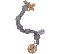 Attache-tétine pour bébé - Attache-tétine bio - Attache-tétine - Attache-tétine - Gris - Cloudy Grey Snoozebaby