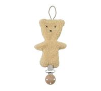 Attache-tétine pour bébé, attaches pour tétines,Porte-sucette ours en peluche - Clip de support de jouet de dentition pour la plupart des sucettes de bébé, attache-sucette apaisante pour garçons