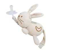 Attache-Tétine pour Bébé - la Tétine Propre et à Portée de Main | Jouet d'Éveil Sensoriel en Coton Biologique Doux | Nouveau-nés Tout-petits, Idéal comme Cadeau de Naissance, Facile à Nettoyer