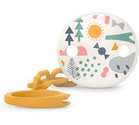 Attache Tétine Pour Bébés Et Nouveau-Nés,Chaîne De Sucette Avec Clip,Attache Sucettes Avec Chaînette,Accroche Tétine,Attache Sucette Pour Bébés Et Nouveau-Né +0 Mois,Walk Jaune
