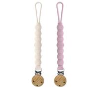 Attache Tetine Silicone, Lot De 2 Attache Sucette Bebe, Durable Attaches Tétine, Accroche Tetine Bebe Peut être accroché aux vêtements et aux poussettes