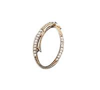 Attache Traine Mariage Tempérament Mode Élégant 26 Initial Strass Broche Pour Les Femmes Broche En Or Pour Les Femmes AZ 26 Alphabet Initial Adolescentes Bijoux Pins (O, One Size)