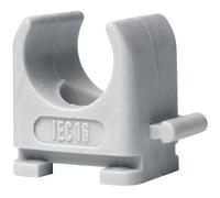 Helia 612512111 pack de 50 Attaches 20 mm Boîte PVC Gris