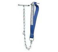 Attache veaux Top qualité nylon, 85 x 4 cm compl. avec chaîne, poignée et émerillon