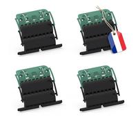 Attache Verrou Volet Roulant ZF Clicksur H876E - Fixation Tablier Lot de 4 | Anti-soulèvement lames 14 mm, verrou 2 maillons - volets Somfy, Bubendorff et autres marques courantes, tube ZF