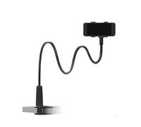 Attache Voiture Pare-Brise Support de téléphone Portable réglable, support de lit paresseux Flexible pour téléphone Portable, support de téléphone universel Support Téléphone Voiture(Black Upgraded)