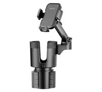 Attache Voiture Pare-Brise Support de téléphone universel pour voiture, base rotative extensible, support de téléphone 2 en 1 et porte-gobelet pour bouteilles de boisson. Support Téléphone Voiture