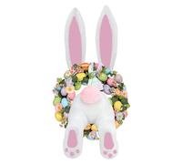 Attachement De Couronne De Lapin - Fesses Et Oreilles De Lapin | Couronnes De Pâques Suspendues 30x24 Cm, Panneau De Bienvenue Suspendu, Fournitures Artisanales Pour Le Printemps, Fête De Vacances, In