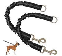 Attachement d'extension en Laisse de Chien élastique, 2pcs 18 Pouces Nylon Amortisseur d'amortisseur de Chien