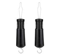 Attaches À Boutons Noirs 2 Pièces, Aide À L'Habillage Pour Personnes Âgées, Outil D'Enfilage De Bouton Auxiliaire, Aide À La Fermeture Éclair, Aide Au Quotidien