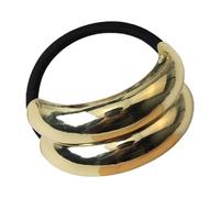 Attaches à cheveux sans dommages, supports de queue de cheval | Cravate à cheveux en métal Double arche queue de cheval cravate à bandeau de - Manchette pour de, atta