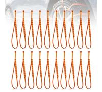 Attaches à Déchirure Pour Pneus De Neige | 20 Pièces Attaches Anti-dérapant Réutilisables, Sangles Pour Pneus D'hiver - Voitures Camions SUV Terrains Boueux Voyage Transferts et Déplacement