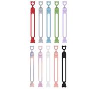 Attaches à glissière en silicone, attaches de câble électroniques en silicone | Sangles élastiques en forme de tête d'ours réutilisables pour la fixation d'un ordinateur, voyage, voiture, lieu de