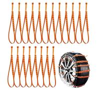 Attaches à glissière pour pneus pour neige, sangle antidérapante réutilisable | Chaînes de pneu à neige | Pour voiture, camion, SUV, boue, voyage, voyage