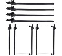 Attaches Auto - 100 Pièces Fixations À Verrouillage Par Pression | Attaches Câble Nylon Robustes Pour Voiture | Agrafes Réutilisables Réglables Pour Travaux Électriques Industriels Construction