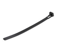 StarTech.com 15cm(6") Reusable Cable Ties, 7mm(1/4") wide, 35mm(1-3/8") Bundle Dia. 22kg(50lb) Tensile Strength, Releasable Nylon Ties, Indoor/Outdoor, 94V-2/UL Listed, 100 Pack, Black - Nylon 66 Plastic - TAA (CBMZTRB6BK) - attache câble - Conformité TAA
