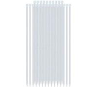 Attaches Câbles Auto-Bloquantes 4,6 x 400mm 25 Pièces en Nylon Avizar Blanc
