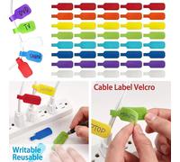 Attaches-câbles colorés pour marquage, inscriptibles, durables, faciles à utiliser, pour l'organisation et l'identification des câbles Mix